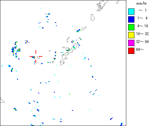 気象レーダー画像