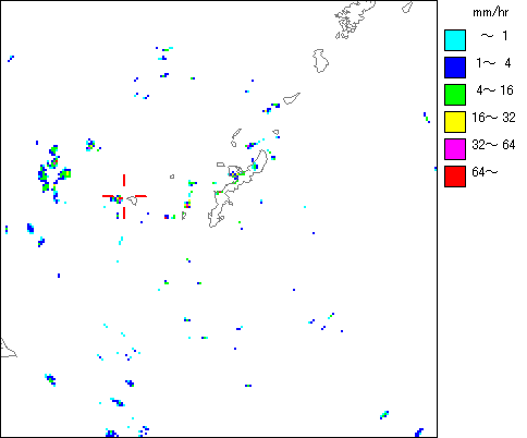 気象レーダー画像
