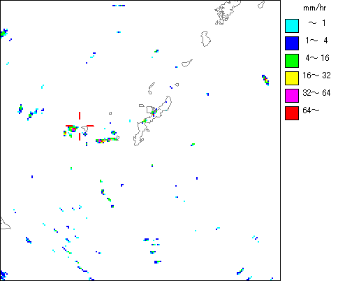 気象レーダー画像