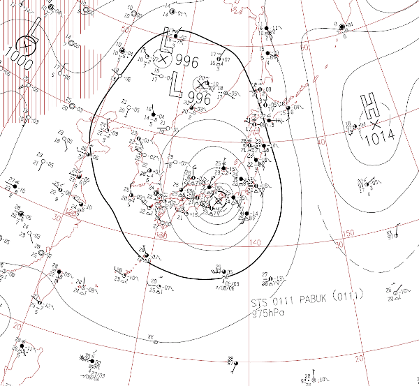 地上天気図