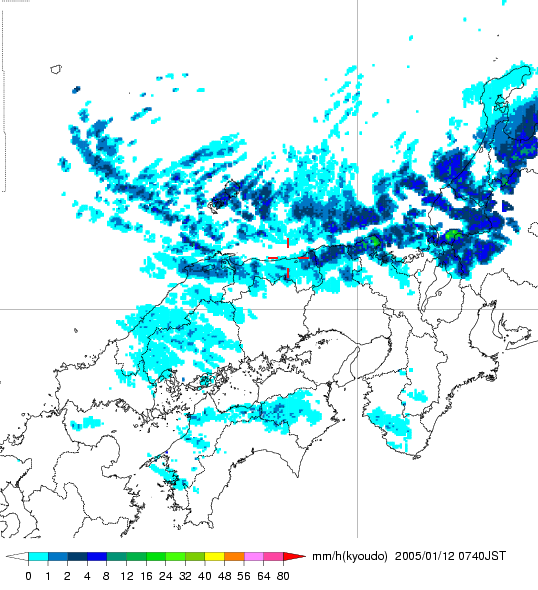 気象レーダー画像