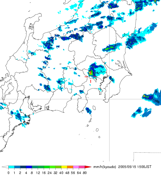 気象レーダー画像