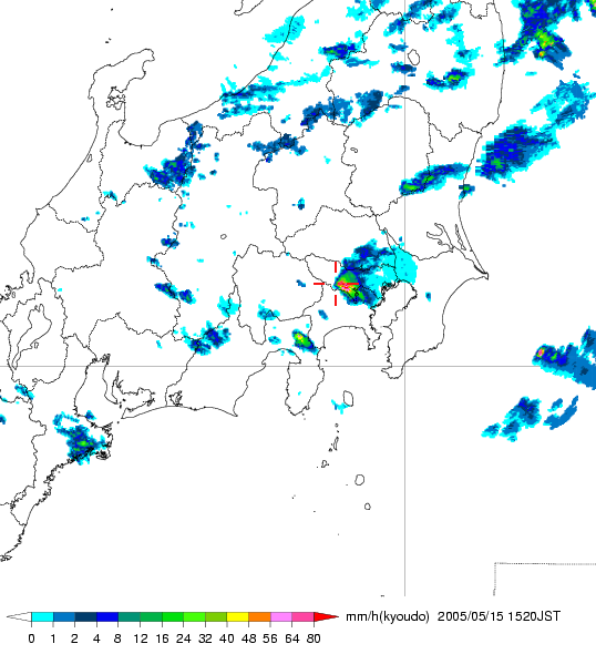 気象レーダー画像