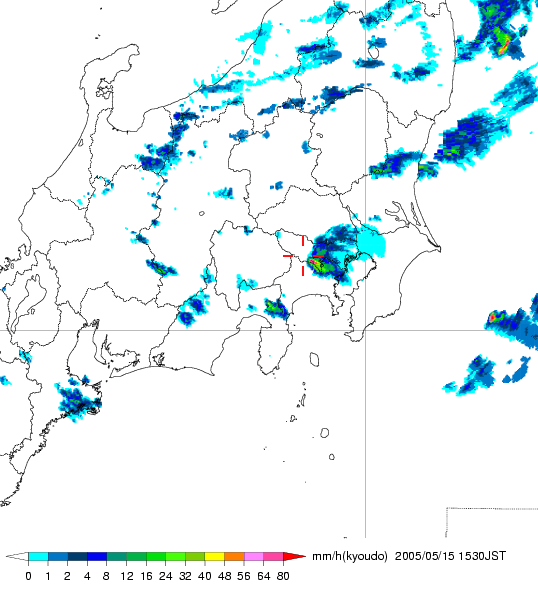 気象レーダー画像