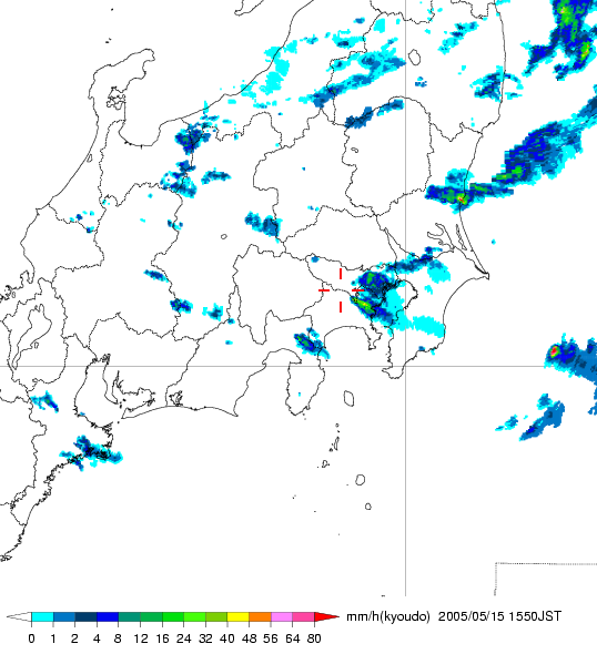 気象レーダー画像