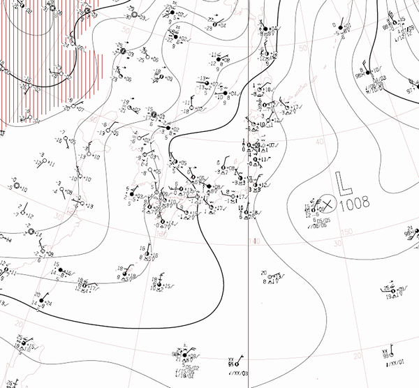 地上天気図