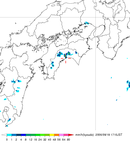 気象レーダー画像