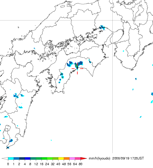 気象レーダー画像