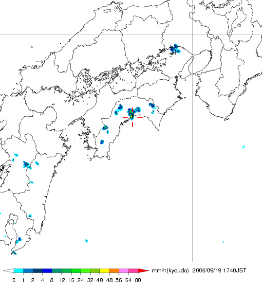 気象レーダー画像