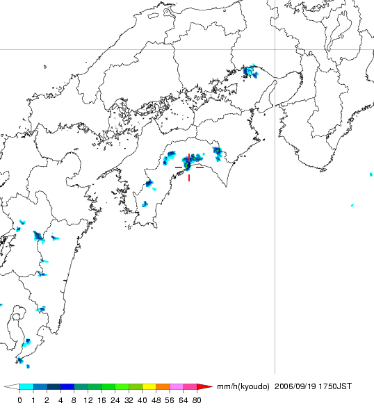 気象レーダー画像