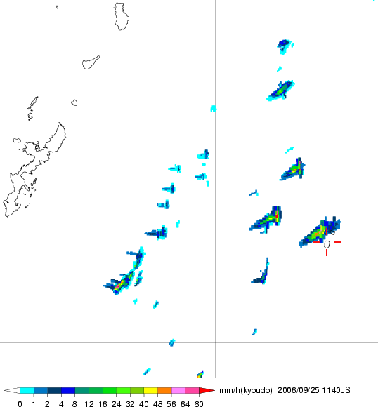 気象レーダー画像