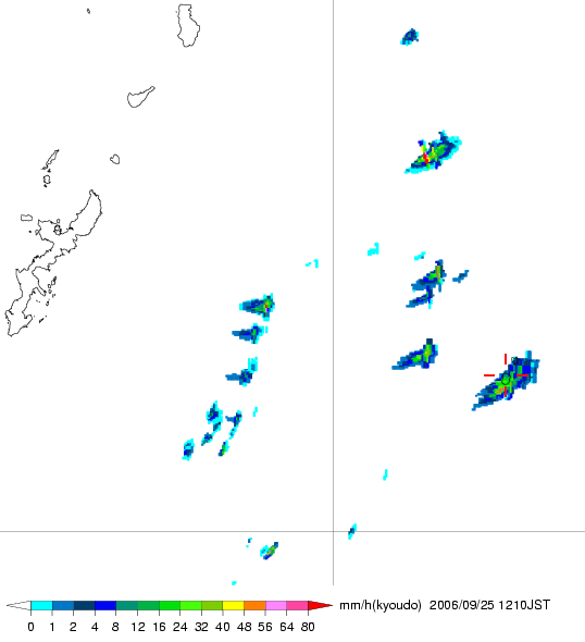 気象レーダー画像