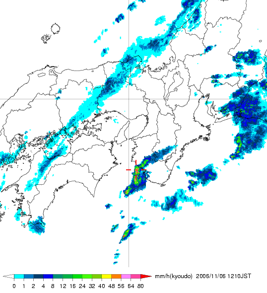 気象レーダー画像