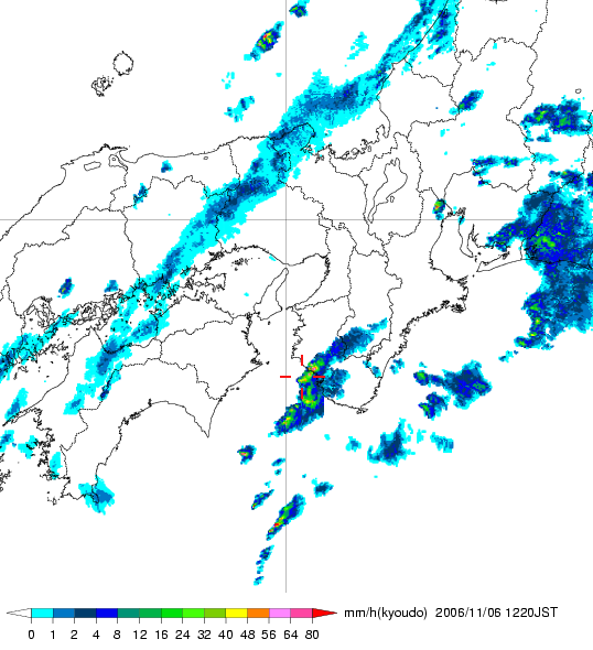 気象レーダー画像