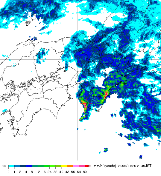気象レーダー画像