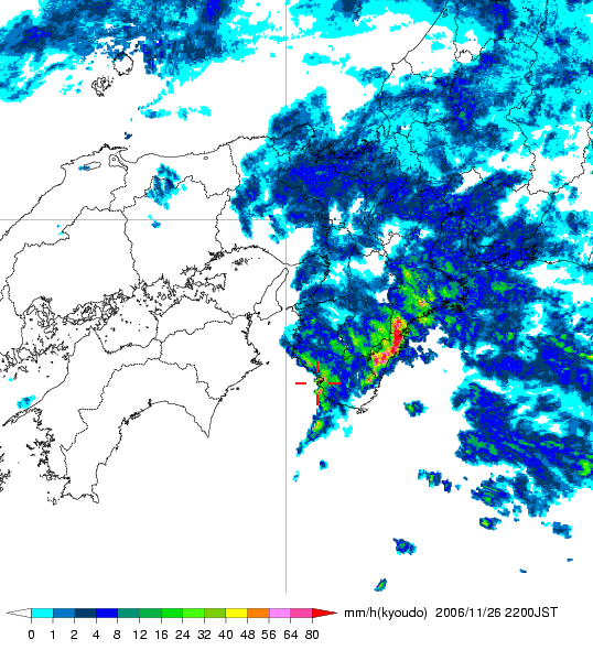 気象レーダー画像