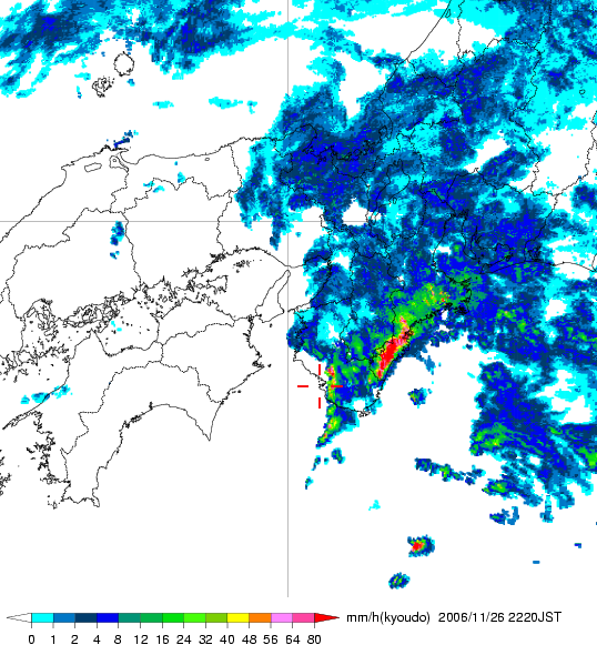 気象レーダー画像