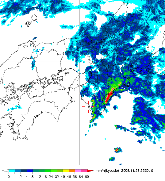 気象レーダー画像