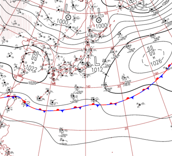 地上天気図