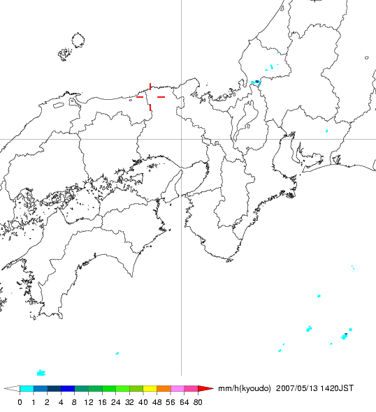 気象レーダー画像