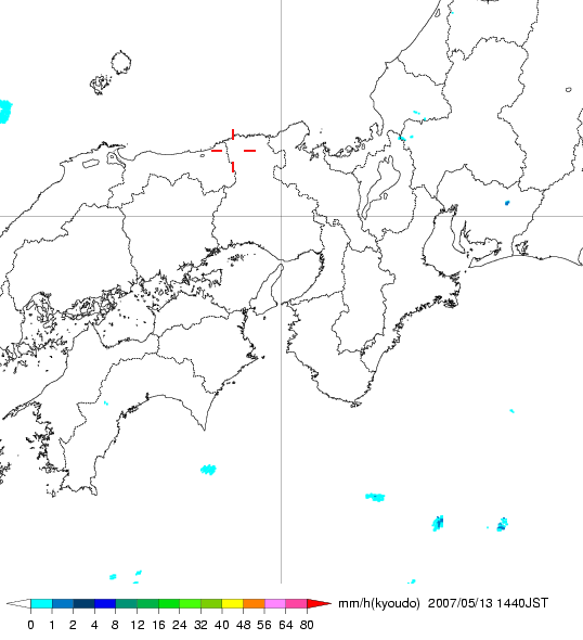 気象レーダー画像