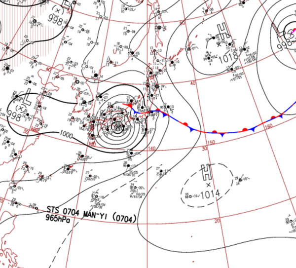 地上天気図