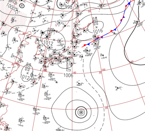 地上天気図