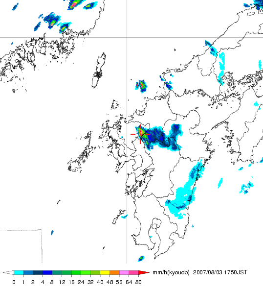 気象レーダー画像