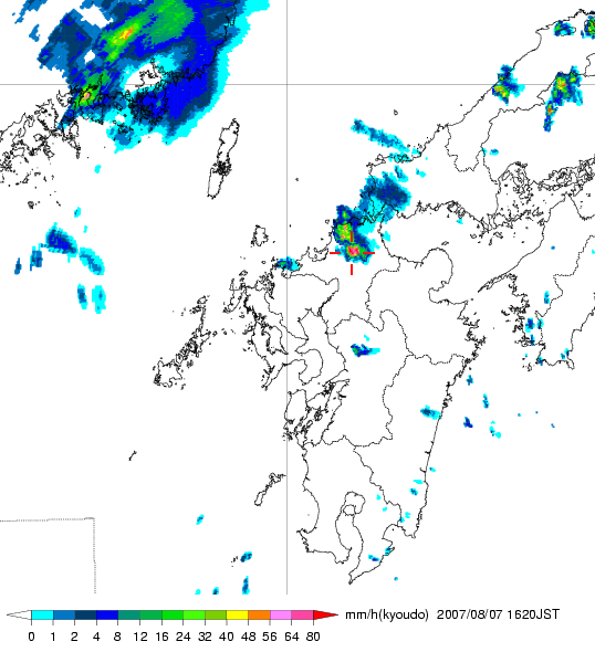 気象レーダー画像