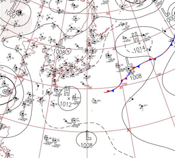 地上天気図