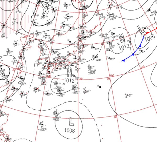 地上天気図