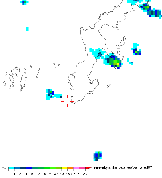 気象レーダー画像
