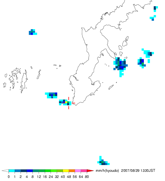 気象レーダー画像