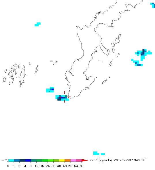 気象レーダー画像