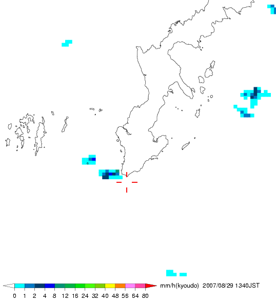 気象レーダー画像