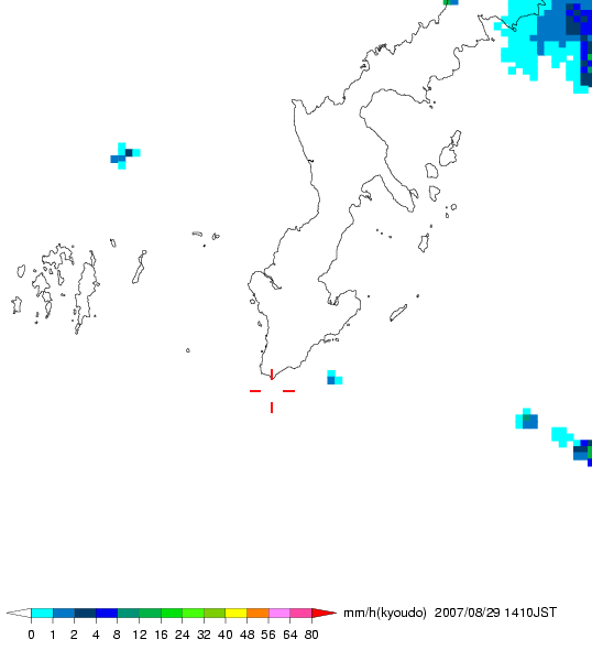 気象レーダー画像