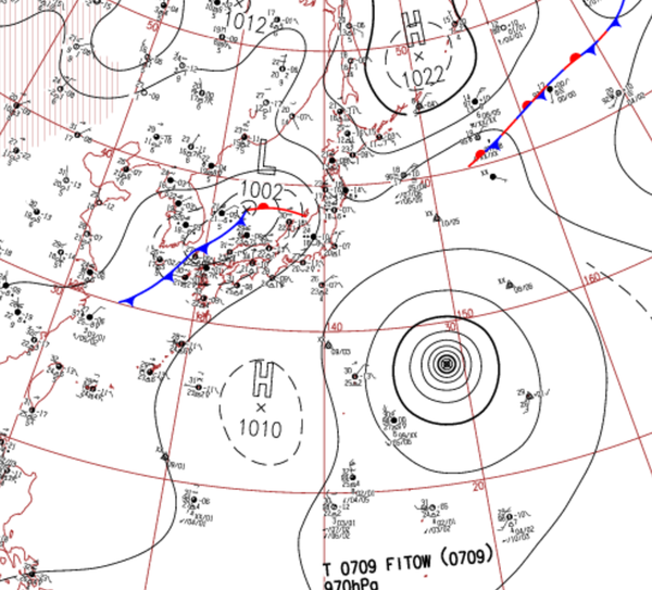 地上天気図