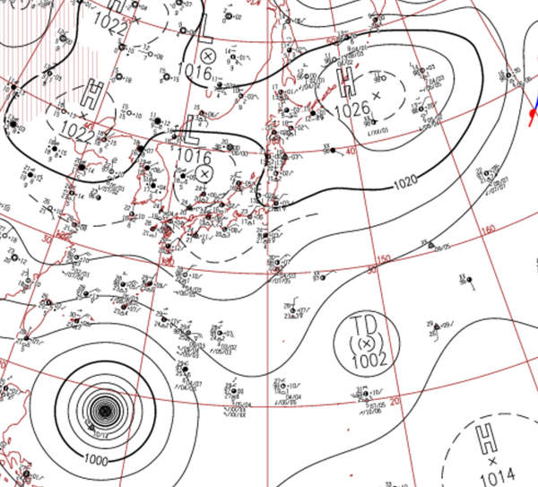 地上天気図