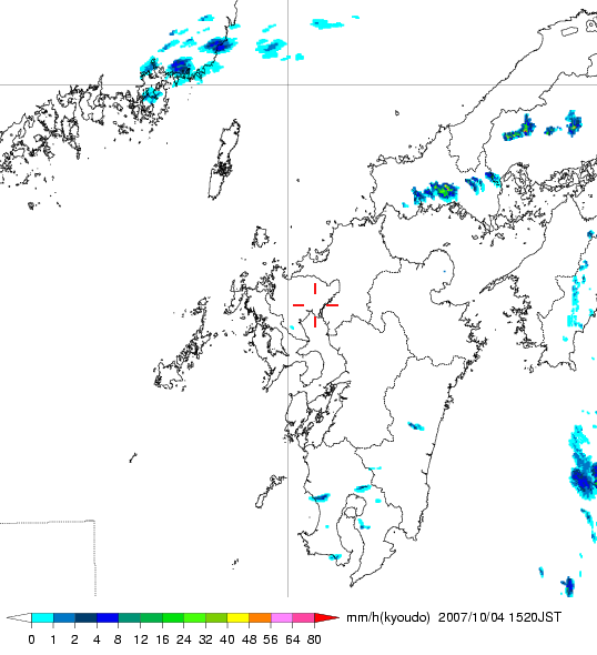 気象レーダー画像