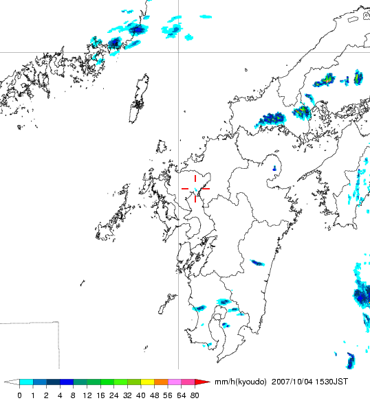 気象レーダー画像