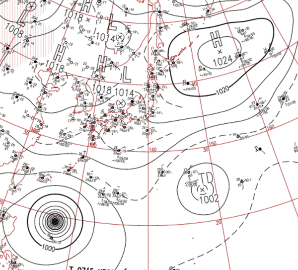 地上天気図