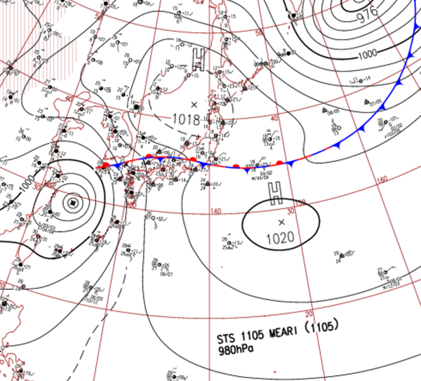 地上天気図