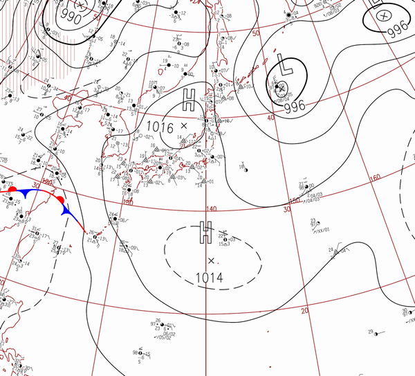 地上天気図