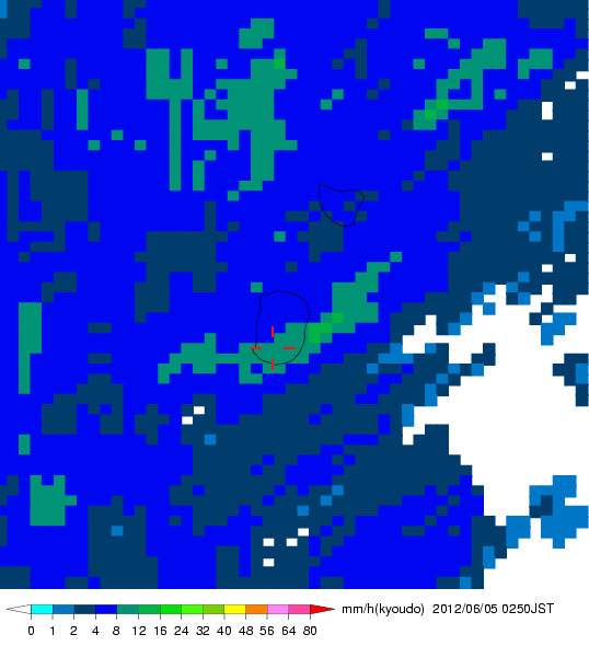 気象レーダー画像