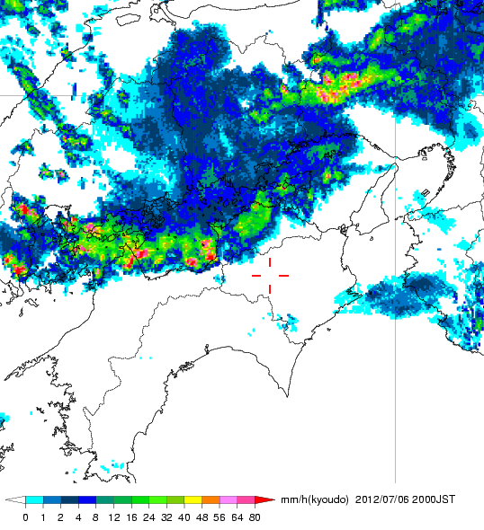 気象レーダー画像