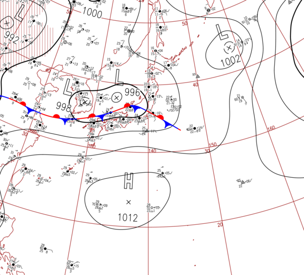 地上天気図