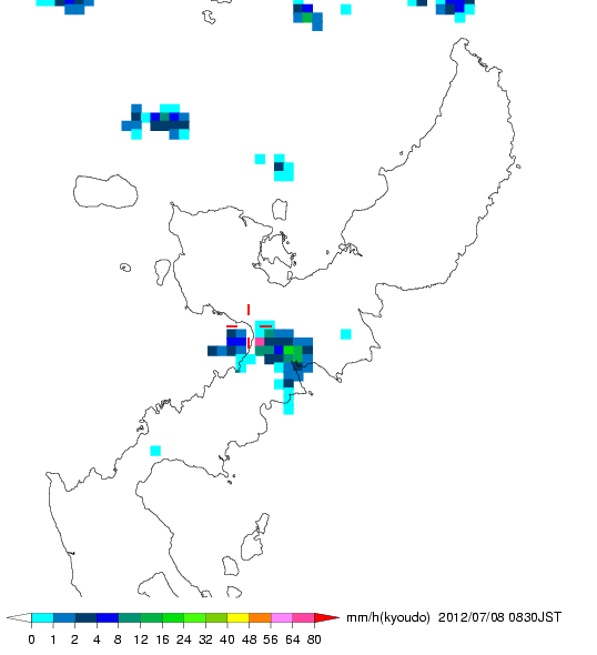 気象レーダー画像