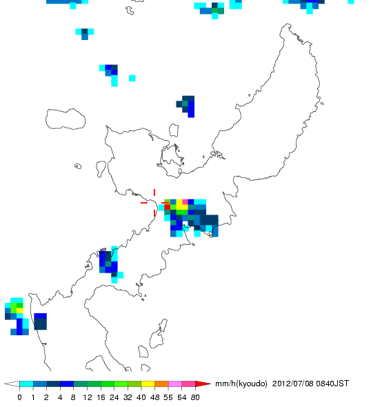 気象レーダー画像