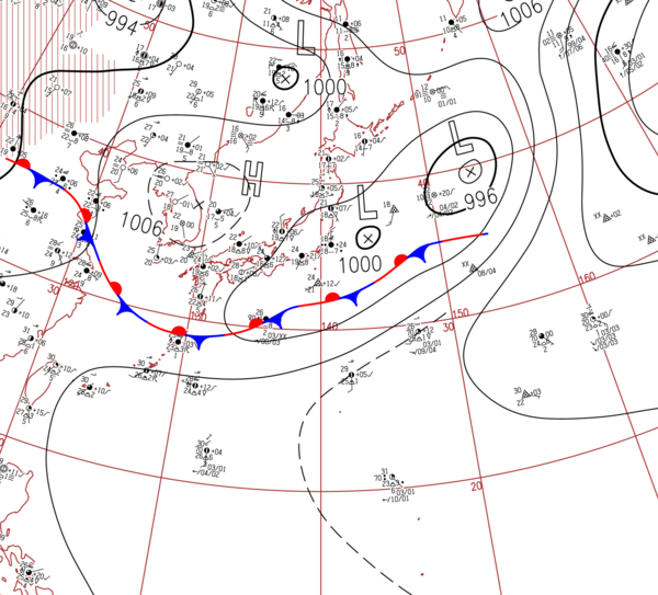 地上天気図