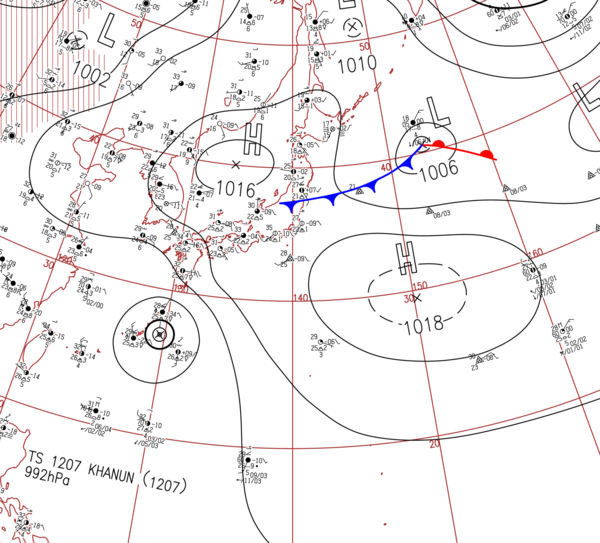 地上天気図